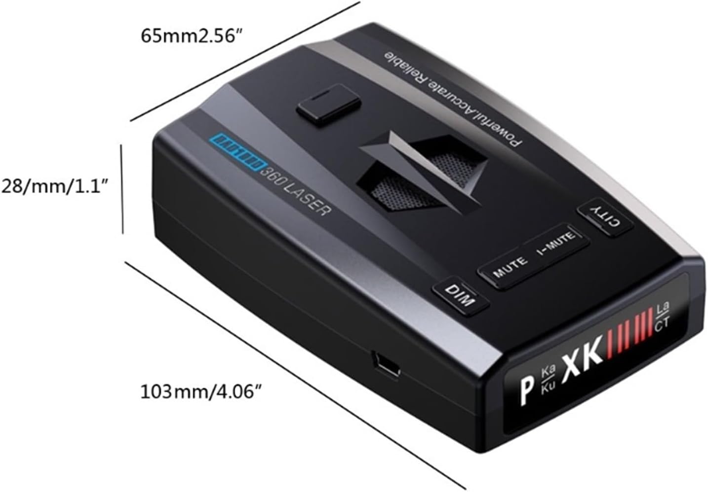 R40 Radar Detector - RAD1000 Car Laser Speed Meter