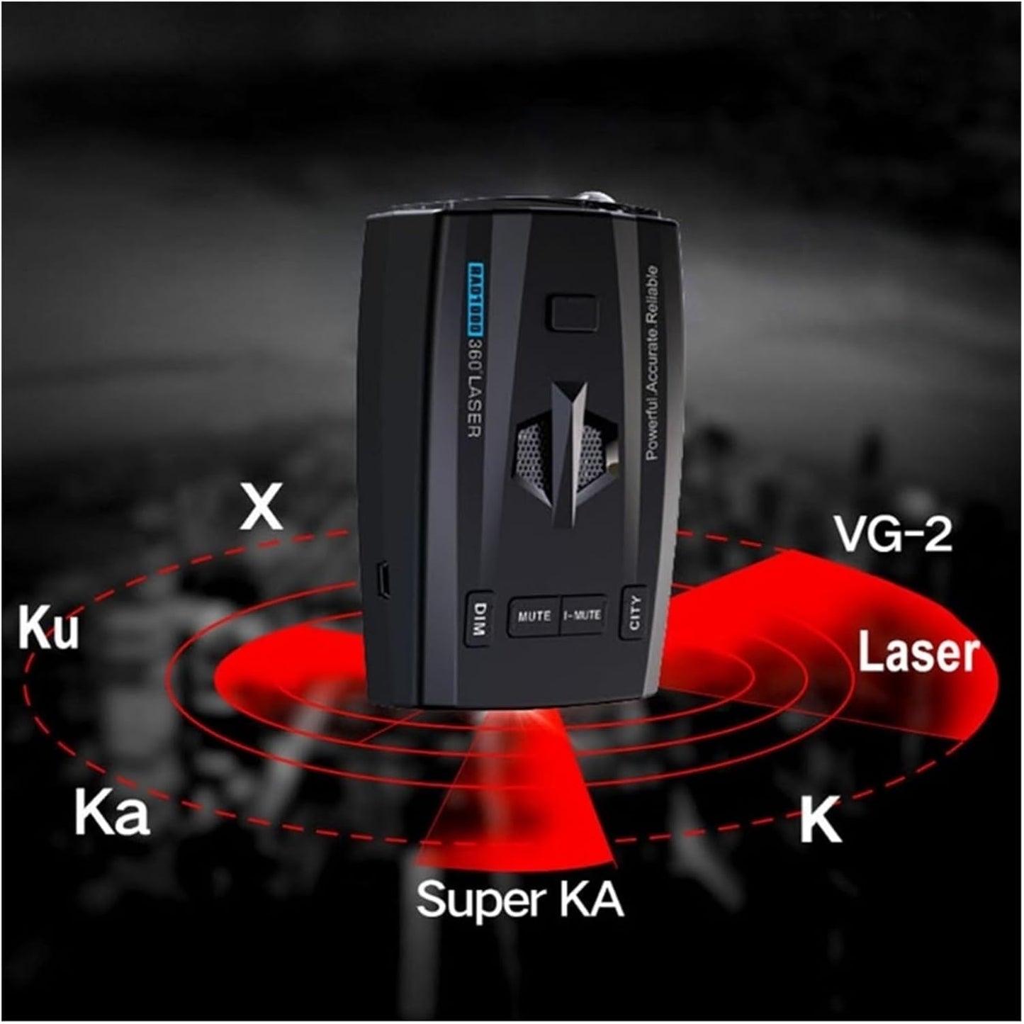 R40 Radar Detector - RAD1000 Car Laser Speed Meter