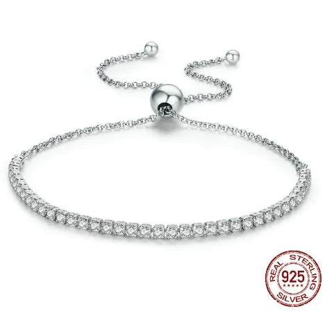 Starlight Silver Star Bracelet - Adjustable Celestial Jewelry for Women